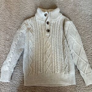 GAP Boys Cable Knit Sweater - Cream